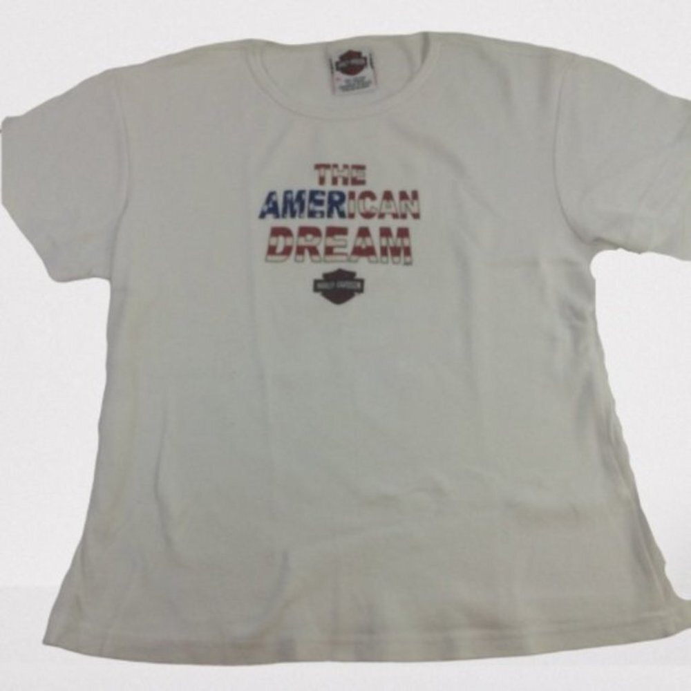 NEW!! HARLEY DAVIDSON White T-Shirt Women's Sz XL motorcycle bikes